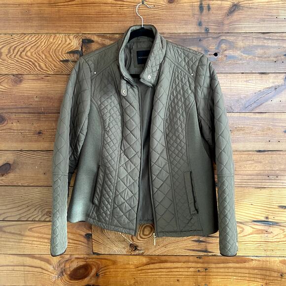 Weatherproof green quilted nylon jacket size Large - Picture 1 of 4